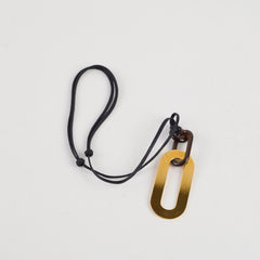 Hermes Buffalo Horn Mayan Necklace