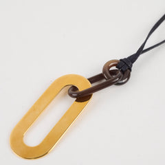 Hermes Buffalo Horn Mayan Necklace