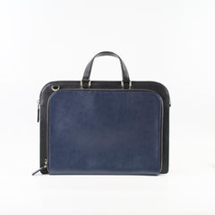 Prada Saffiano Leather Briefcase Crossbody Black