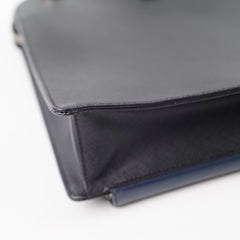 Prada Saffiano Leather Briefcase Crossbody Black