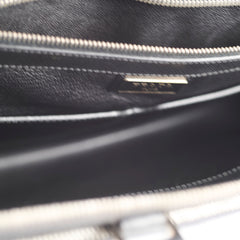 Prada Saffiano Leather Briefcase Crossbody Black