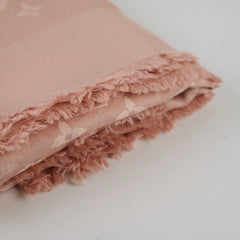 Louis Vuitton Pink Wool Silk Shawl