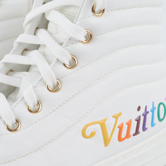 Louis Vuitton High Top White Sneaker Size 37