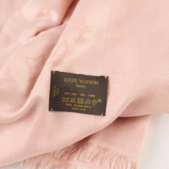 Louis Vuitton Pink Wool Silk Shawl