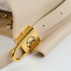 Louis Vuitton Low Key Hobo MM Grained Calfskin Beige