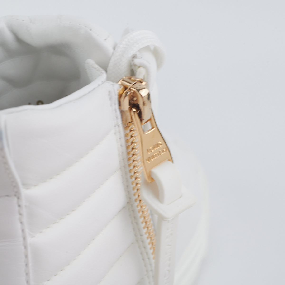 Louis Vuitton High Top White Sneaker Size 37 - THE PURSE AFFAIR