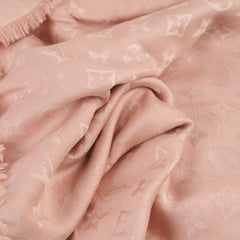 Louis Vuitton Pink Wool Silk Shawl