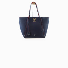 Louis Vuitton Braided Lock Me Tote Navy