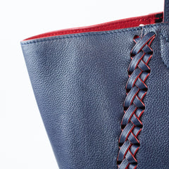 Louis Vuitton Braided Lock Me Tote Navy