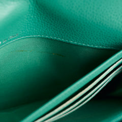 Chanel Green Caviar Long Wallet