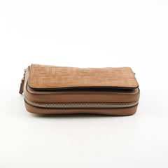 Fendi FF 1974 Mini Expandable Brown Suede