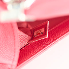 Chanel Small Boy Caviar in Red