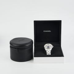 Chanel J12 38mm Moon Phase White Ceramic Watch