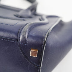 Celine Micro Luggage Bag Navy