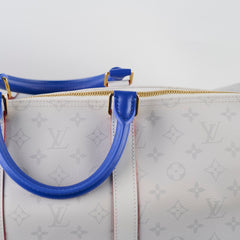 Louis Vuitton x NBA Virgil Abloh Antartica Keepall 55 Bandouliere Monogram Light Grey