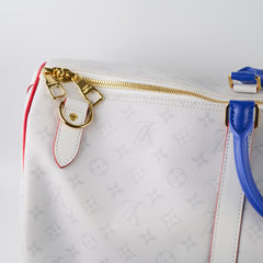 Louis Vuitton x NBA Virgil Abloh Antartica Keepall 55 Bandouliere Monogram Light Grey
