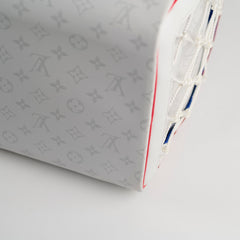 Louis Vuitton x NBA Virgil Abloh Antartica Keepall 55 Bandouliere Monogram Light Grey