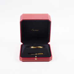 Cartier Love Bracelet Small Yellow Gold Size 15