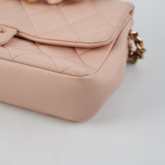 Chanel Quilted Pink Seasonal Bag (Microchipped)