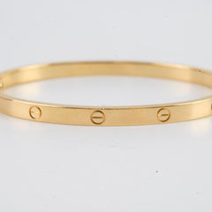 Cartier Love Bracelet Small Yellow Gold Size 15