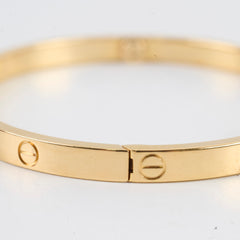 Cartier Love Bracelet Small Yellow Gold Size 15