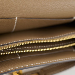Hermes Kelly To Go Etoupe Cherve Etoupe Z Stamp