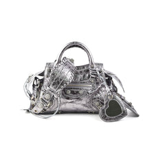 Balenciaga Neo Cagole XS Bag Silver