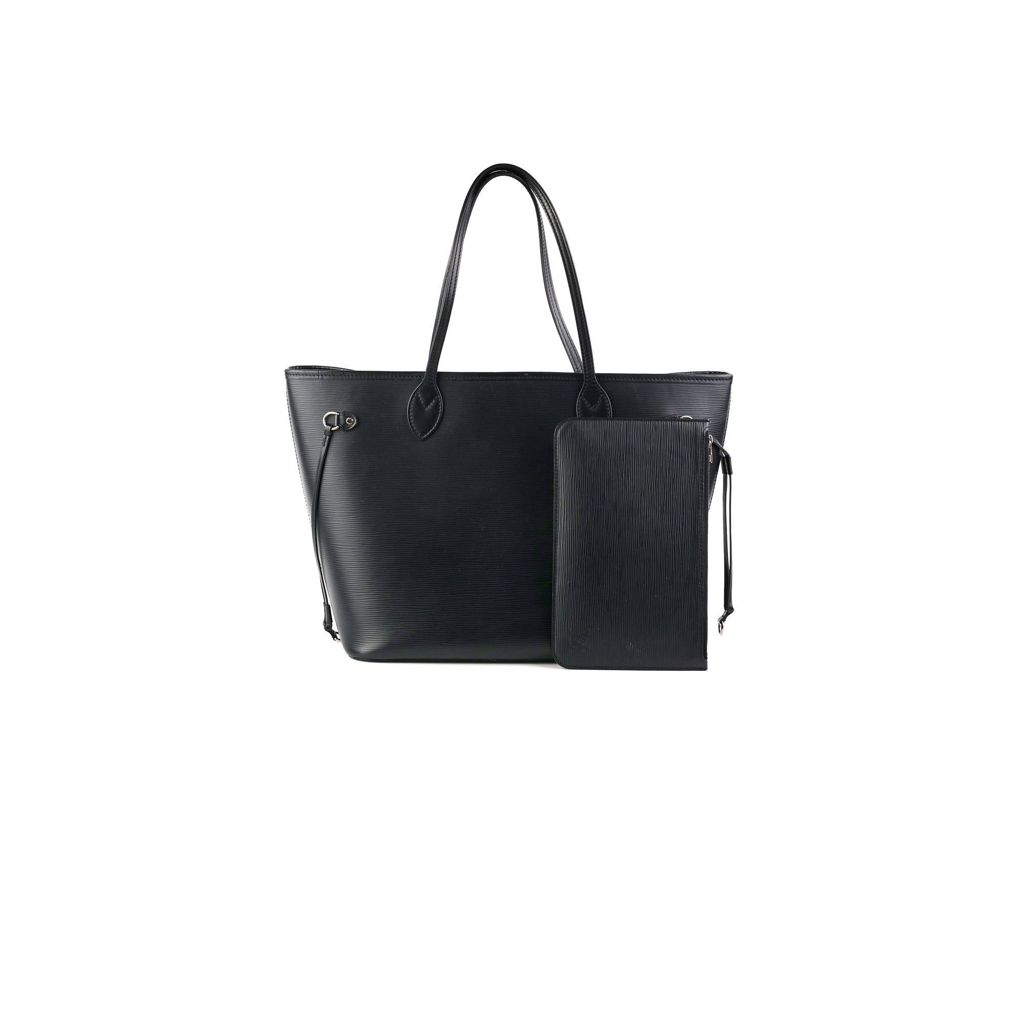Louis Vuitton Epi Neverfull MM w/ Pouch - Black Totes, Handbags - LOU708686