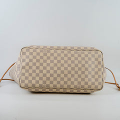 Louis Vuitton Neverfull GM Damier Azur (with Pouch)