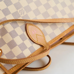 Louis Vuitton Neverfull GM Damier Azur (with Pouch)