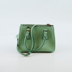 Prada Mini Galleria Green Saffiano