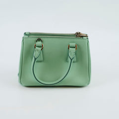 Prada Mini Galleria Green Saffiano