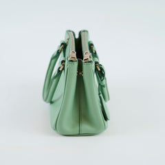 Prada Mini Galleria Green Saffiano
