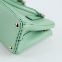 Prada Mini Galleria Green Saffiano