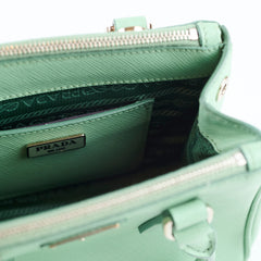 Prada Mini Galleria Green Saffiano