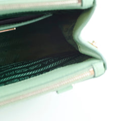 Prada Mini Galleria Green Saffiano