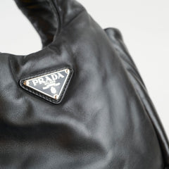 Prada Padded Soft Nappa Black Tote