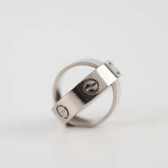 Cartier Secret Love Ring White Gold Size 47