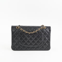 Chanel Medium/Large Double Classic Flap Caviar Black 2023