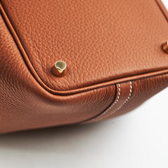 Hermes Picotin 18 Clemence Gold