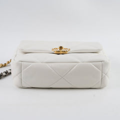 Chanel 19 Small in White Series 30