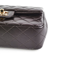 Chanel Mini Rectangular Dark Chocolate Microchip HOLD