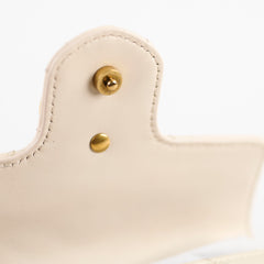 Gucci GG Marmont Super Mini Cream Crossbody Bag