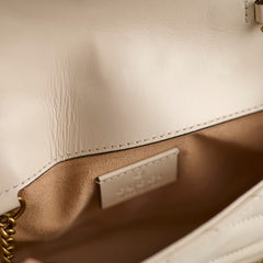 Gucci GG Marmont Super Mini Cream Crossbody Bag