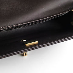 Chanel Mini Rectangular Dark Chocolate Microchip HOLD