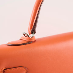 Hermes Kelly 35 Lakis 2Way Orange Mangue? - Stamp Q Square