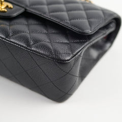 Chanel Caviar Medium/Large Double Classic Flap Black