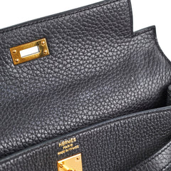 Hermes Kelly 25 Togo Noir- Z Stamp