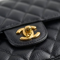 Chanel Caviar Medium/Large Double Classic Flap Black