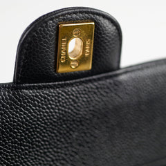 Chanel Caviar Medium/Large Double Classic Flap Black